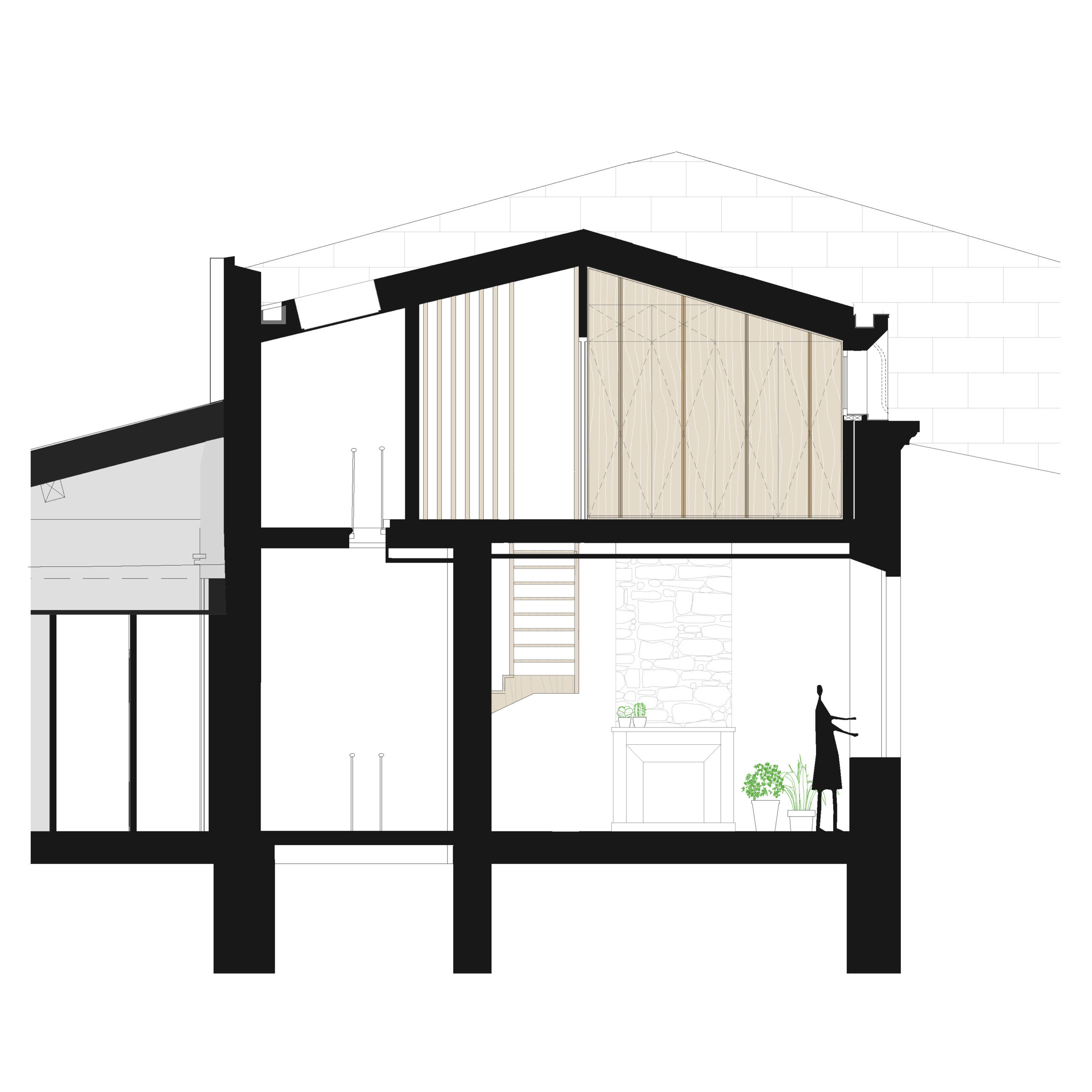 Coupe A / Faye Architectes & Associés