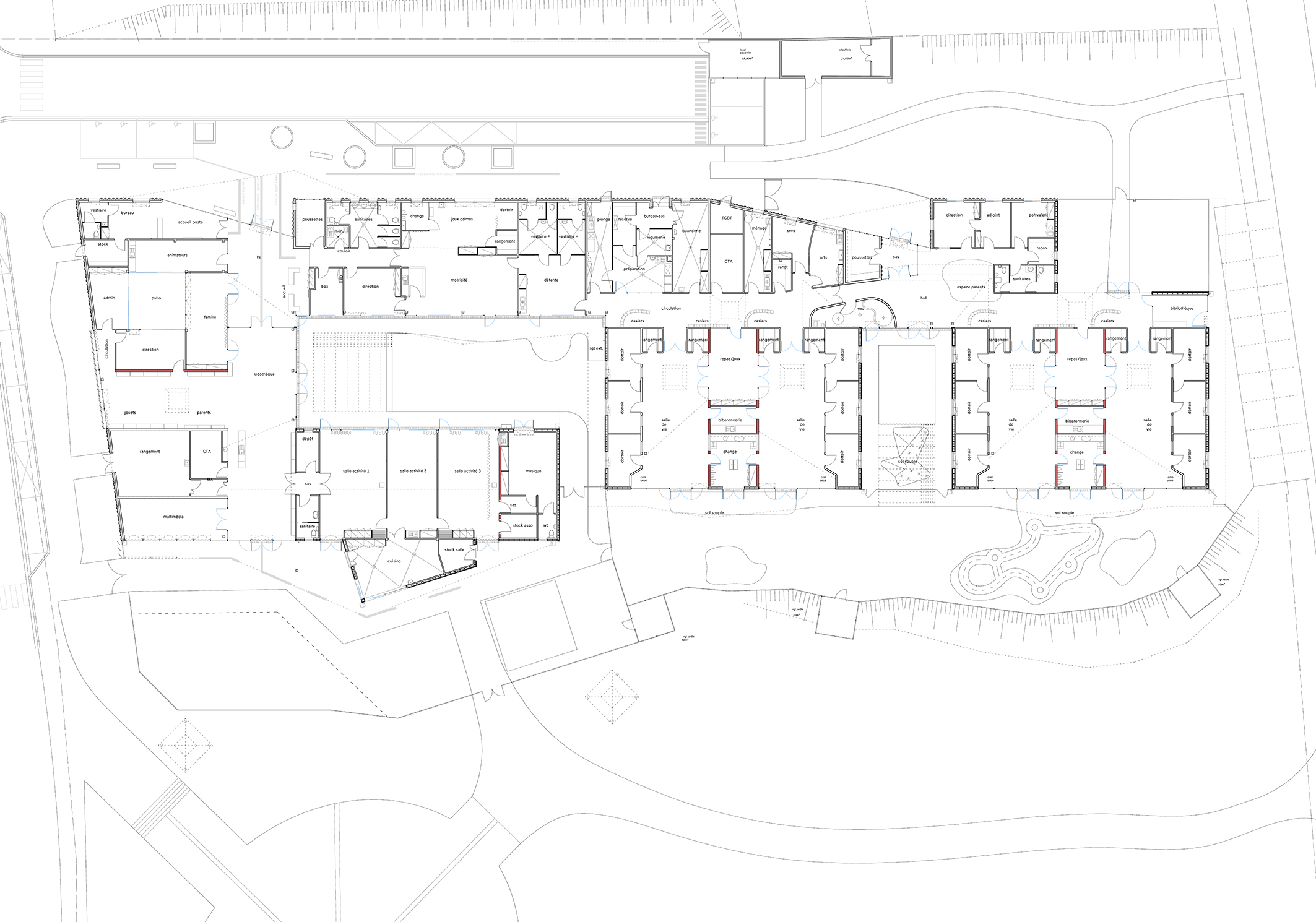 plan de niveau / HOERNER ORDONNEAU architectures