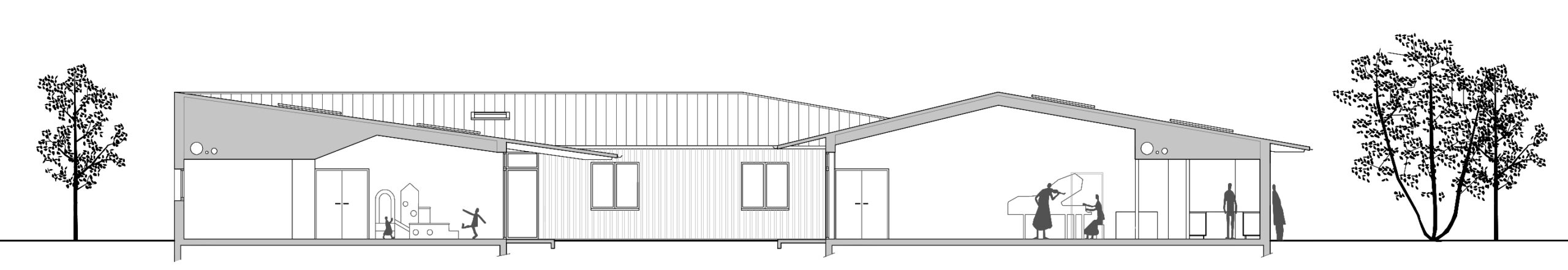 coupe partie ouest / HOERNER ORDONNEAU architectures