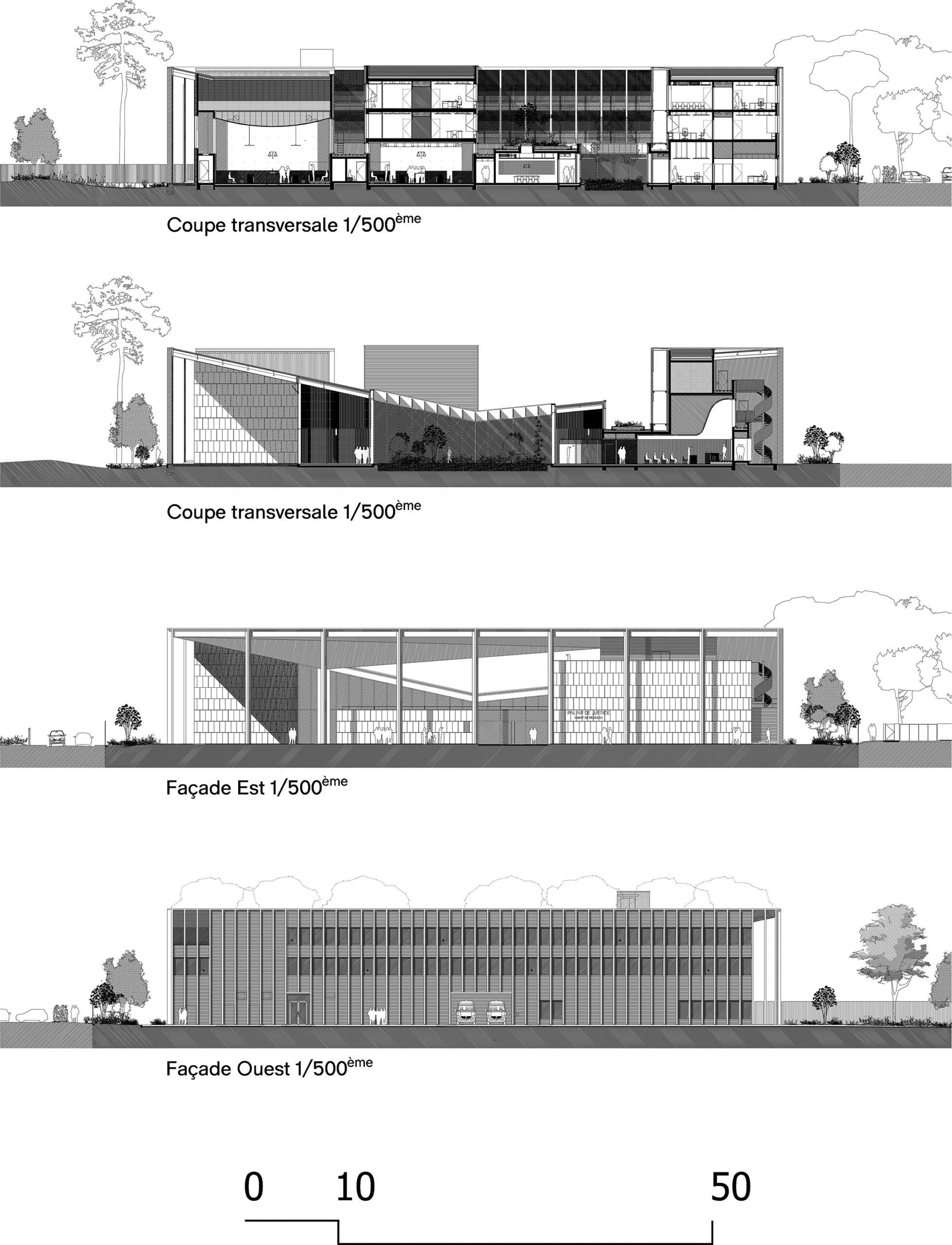 Palais de justice_coupes_facades / @blp&associés
