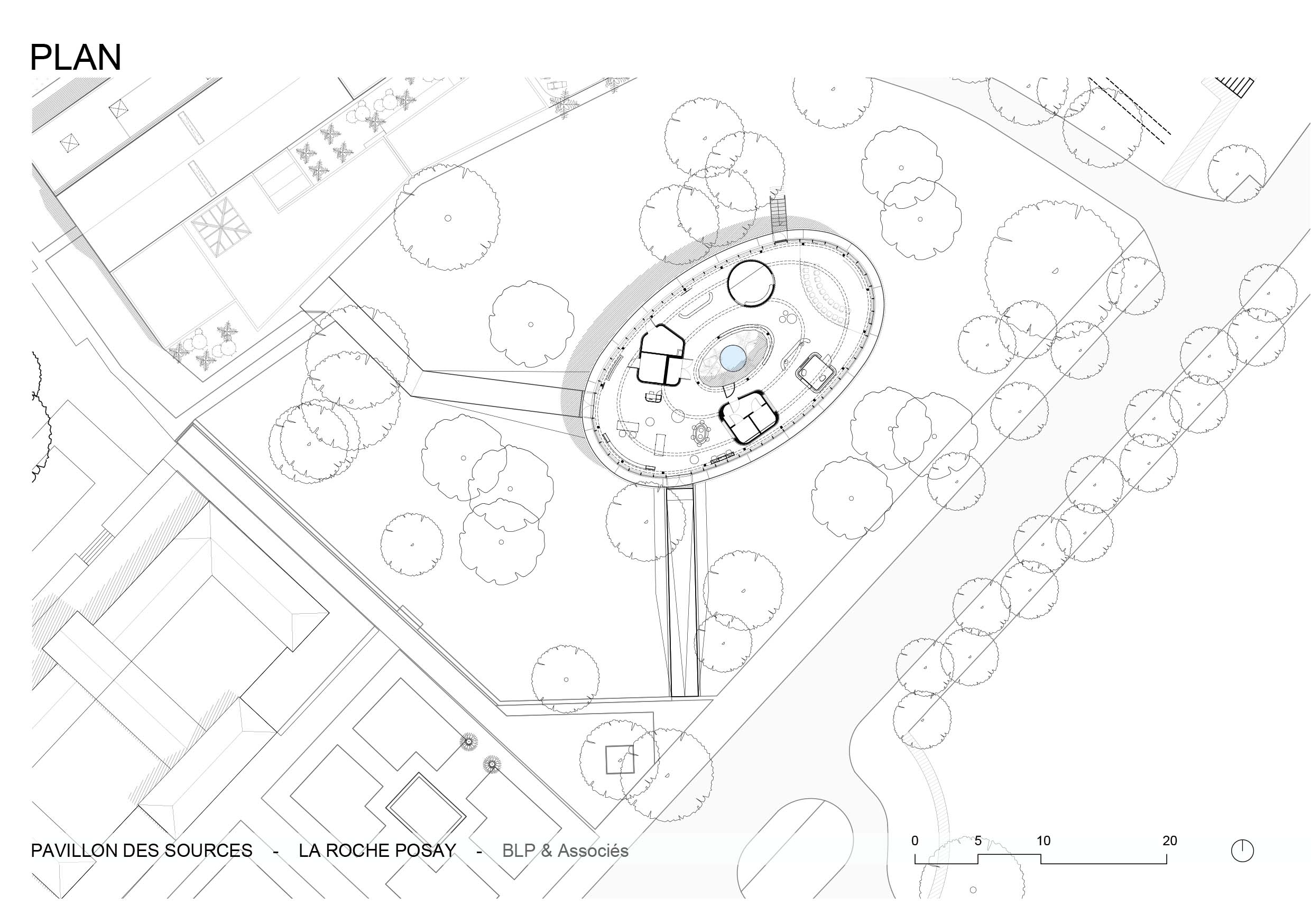 LaRochePosay-Pavillon de sources-plan / @blp&associés