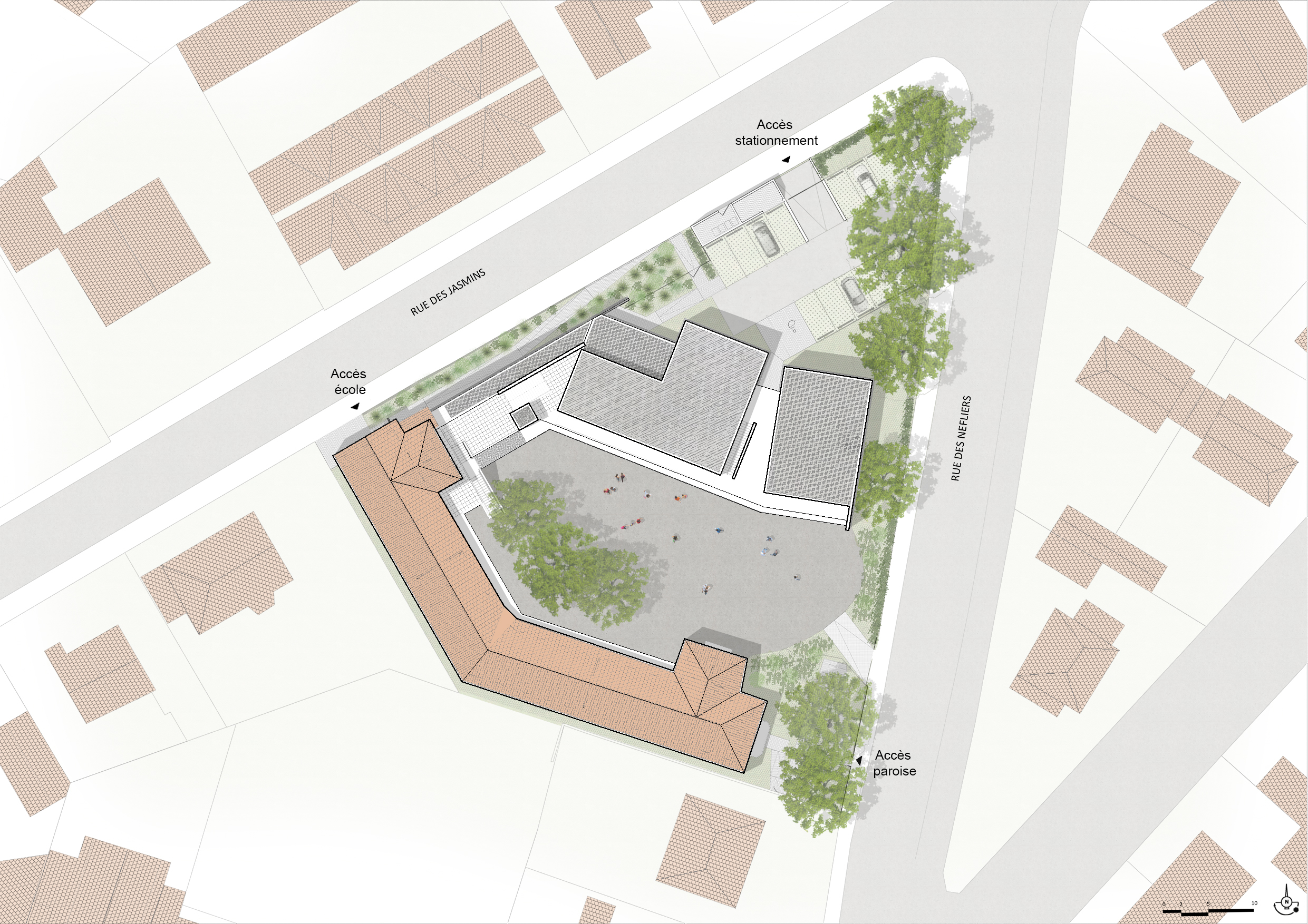 plan masse / guiraud-manenc