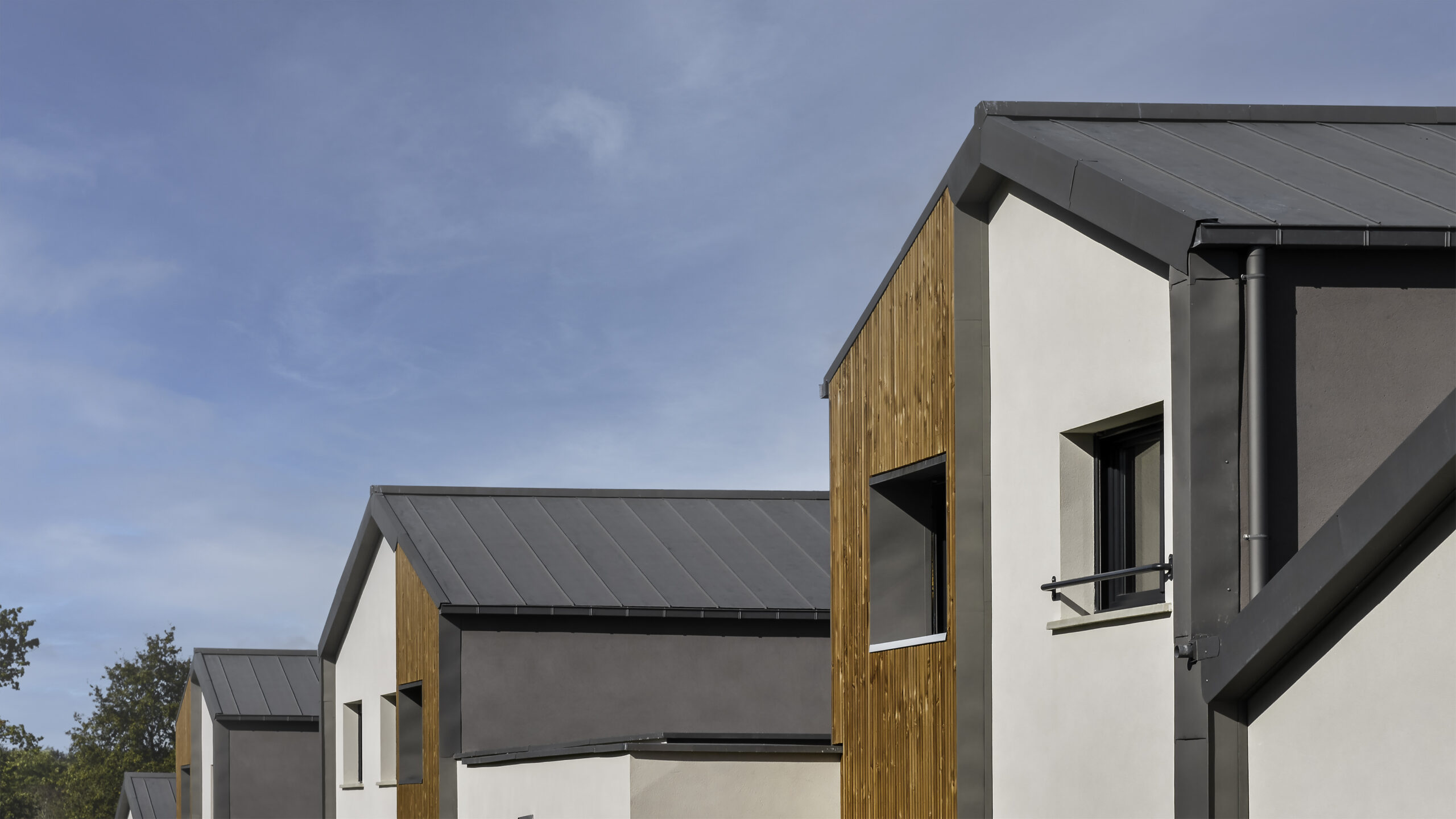 Zoom sur façade / hub architectes