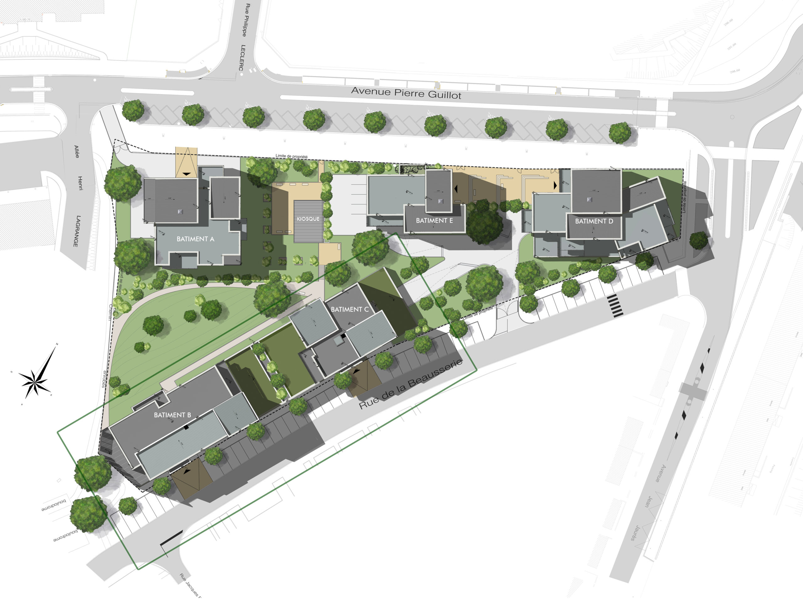 Plan de Masse / HUB Architectes