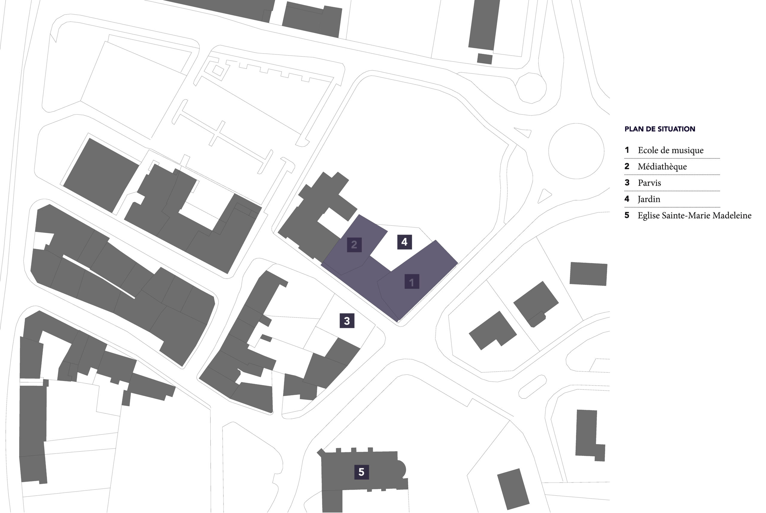 Plan de situation / SPIRALE Architecture