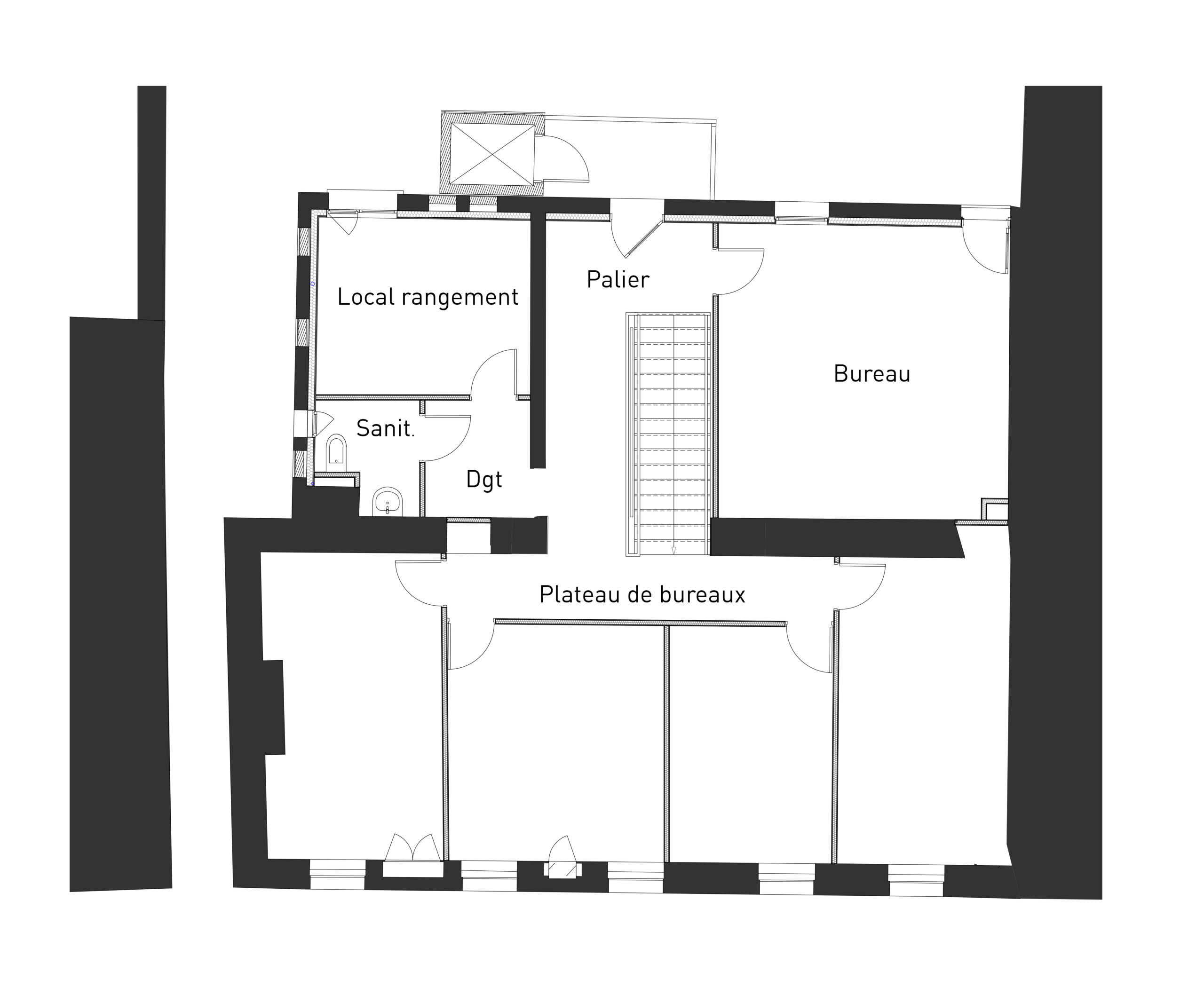 Plan R+2 / Atelier du trait