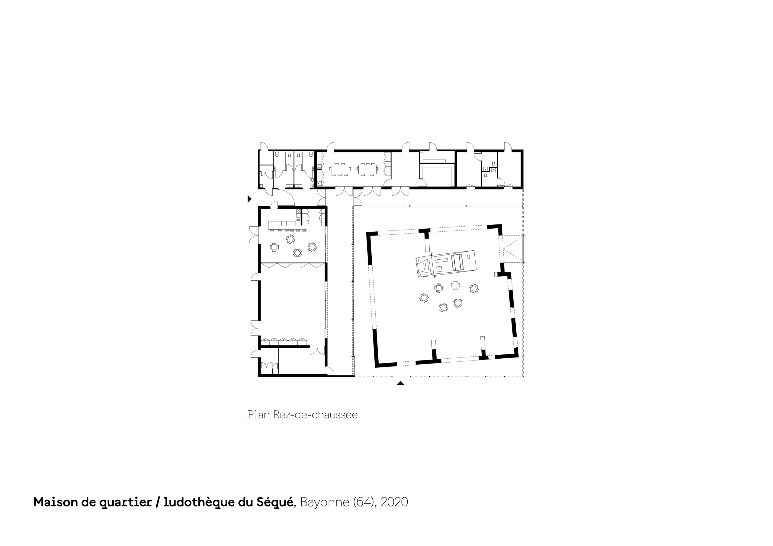 Plan RDC / V2S ARCHITECTES