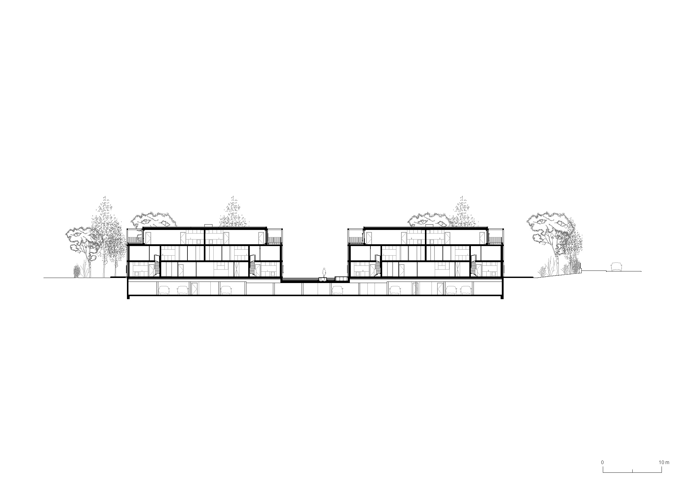 coupe longitudinale / MORE architecture