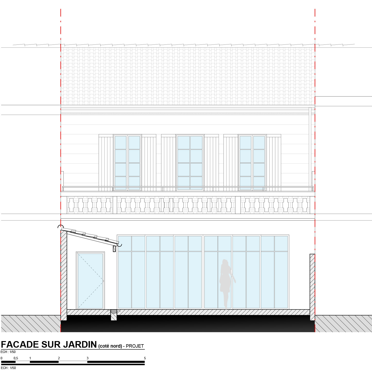 facade sur jardin / AACGR